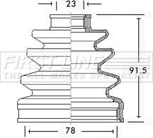 First Line FCB2586 - Joint-soufflet, arbre de commande cwaw.fr