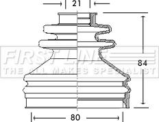 First Line FCB2699 - Joint-soufflet, arbre de commande cwaw.fr