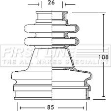 First Line FCB2649 - Joint-soufflet, arbre de commande cwaw.fr