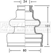 First Line FCB2651 - Joint-soufflet, arbre de commande cwaw.fr