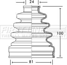 First Line FCB2665 - Joint-soufflet, arbre de commande cwaw.fr