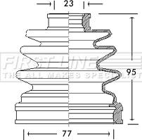 First Line FCB2621 - Joint-soufflet, arbre de commande cwaw.fr