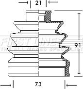 First Line FCB2056 - Joint-soufflet, arbre de commande cwaw.fr