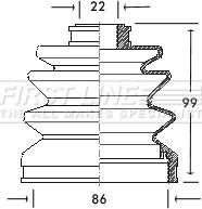 First Line FCB2062 - Joint-soufflet, arbre de commande cwaw.fr