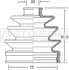 First Line FCB2067 - Joint-soufflet, arbre de commande cwaw.fr