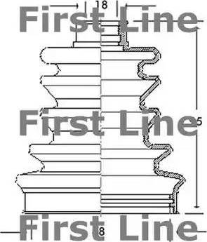 First Line FCB2031 - Joint-soufflet, arbre de commande cwaw.fr