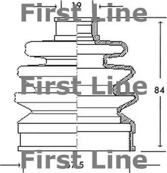 First Line FCB2028 - Joint-soufflet, arbre de commande cwaw.fr