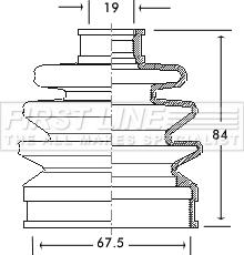 First Line FCB2072 - Joint-soufflet, arbre de commande cwaw.fr