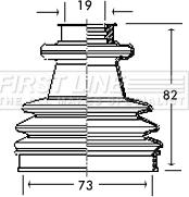 First Line FCB2151 - Joint-soufflet, arbre de commande cwaw.fr