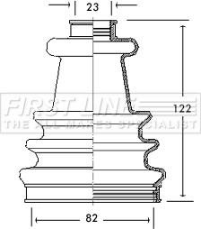 First Line FCB2168 - Joint-soufflet, arbre de commande cwaw.fr