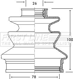 First Line FCB2106 - Joint-soufflet, arbre de commande cwaw.fr