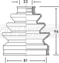 First Line FCB2178 - Joint-soufflet, arbre de commande cwaw.fr