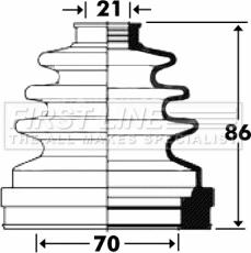 First Line FCB2899 - Joint-soufflet, arbre de commande cwaw.fr