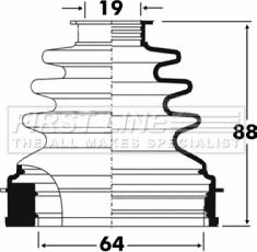 First Line FCB2895 - Joint-soufflet, arbre de commande cwaw.fr