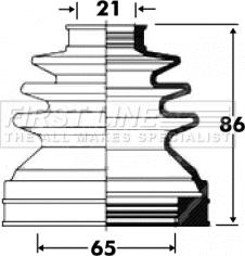 First Line FCB2850 - Joint-soufflet, arbre de commande cwaw.fr