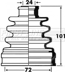 First Line FCB2865 - Joint-soufflet, arbre de commande cwaw.fr