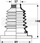 First Line FCB2802 - Joint-soufflet, arbre de commande cwaw.fr