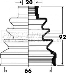 First Line FCB2819 - Joint-soufflet, arbre de commande cwaw.fr