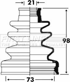 First Line FCB2816 - Joint-soufflet, arbre de commande cwaw.fr