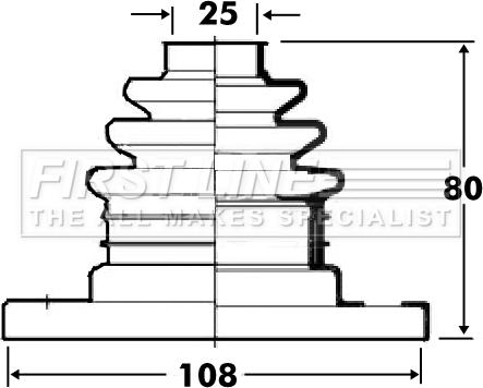 First Line FCB2810 - Joint-soufflet, arbre de commande cwaw.fr