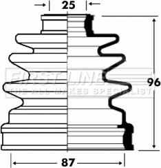 First Line FCB2832 - Joint-soufflet, arbre de commande cwaw.fr