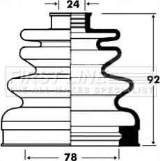 First Line FCB2829 - Joint-soufflet, arbre de commande cwaw.fr