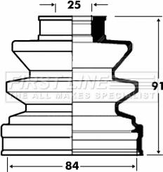 First Line FCB2828 - Joint-soufflet, arbre de commande cwaw.fr