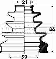 First Line FCB2876 - Joint-soufflet, arbre de commande cwaw.fr