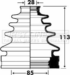 First Line FCB2873 - Joint-soufflet, arbre de commande cwaw.fr