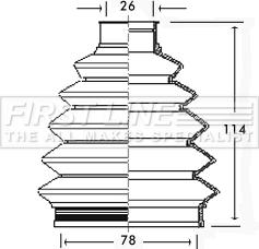 First Line FCB2347 - Joint-soufflet, arbre de commande cwaw.fr