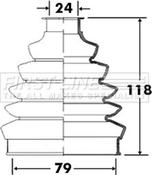 First Line FCB2366 - Joint-soufflet, arbre de commande cwaw.fr