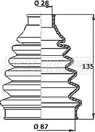 First Line FCB2360R - Joint-soufflet, arbre de commande cwaw.fr