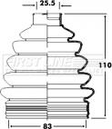 First Line FCB2363 - Joint-soufflet, arbre de commande cwaw.fr