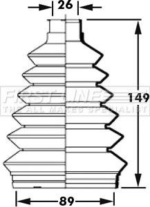 First Line FCB2367 - Joint-soufflet, arbre de commande cwaw.fr