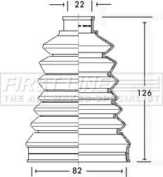 First Line FCB2319 - Joint-soufflet, arbre de commande cwaw.fr