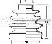 First Line FCB2315 - Joint-soufflet, arbre de commande cwaw.fr