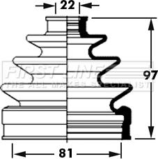 First Line FCB2380 - Joint-soufflet, arbre de commande cwaw.fr