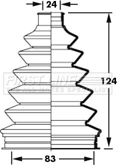 First Line FCB2383 - Joint-soufflet, arbre de commande cwaw.fr