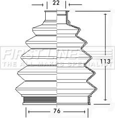 First Line FCB2335 - Joint-soufflet, arbre de commande cwaw.fr