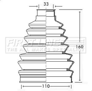 First Line FCB2324 - Joint-soufflet, arbre de commande cwaw.fr