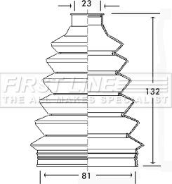 First Line FCB2322 - Joint-soufflet, arbre de commande cwaw.fr