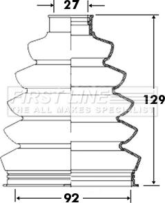 First Line FCB2371 - Joint-soufflet, arbre de commande cwaw.fr