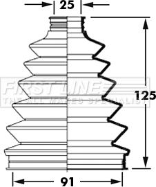 First Line FCB2377 - Joint-soufflet, arbre de commande cwaw.fr