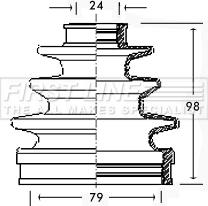 First Line FCB2299 - Joint-soufflet, arbre de commande cwaw.fr