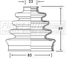 First Line FCB2286 - Joint-soufflet, arbre de commande cwaw.fr