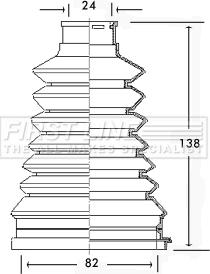 First Line FCB2226 - Joint-soufflet, arbre de commande cwaw.fr