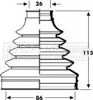 First Line FCB2799 - Joint-soufflet, arbre de commande cwaw.fr