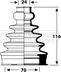 First Line FCB2796 - Joint-soufflet, arbre de commande cwaw.fr