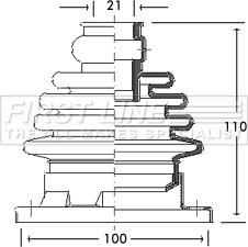 First Line FCB2754 - Joint-soufflet, arbre de commande cwaw.fr