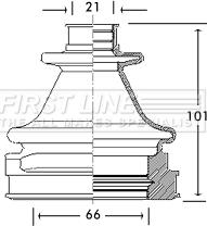 First Line FCB2769 - Joint-soufflet, arbre de commande cwaw.fr